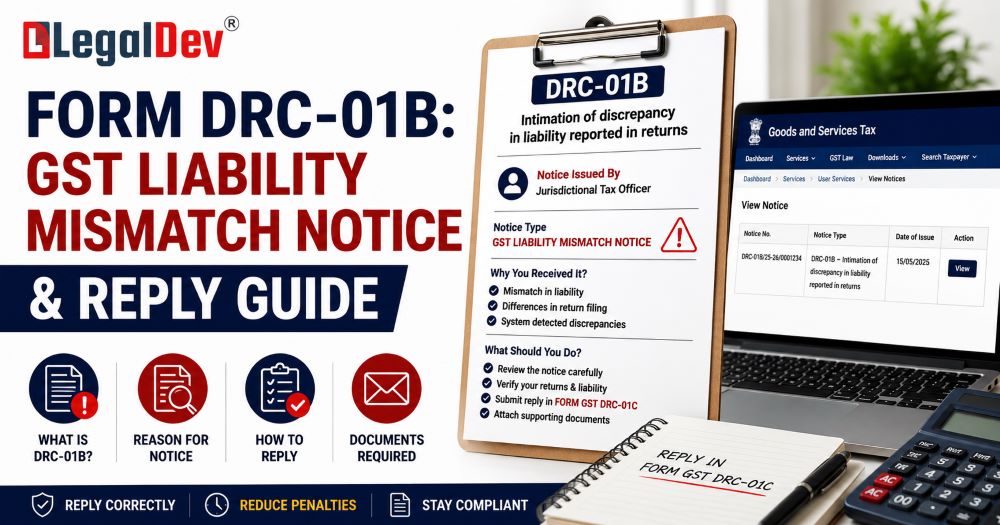 Form DRC-01B GST Liability Mismatch Notice & Reply Guide